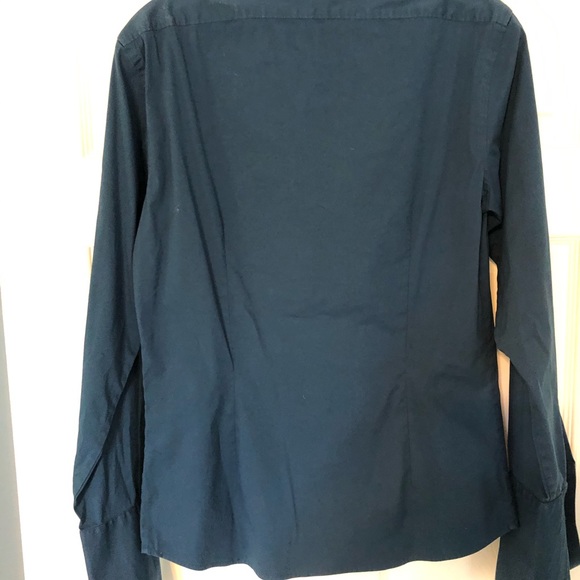 Men’s teal Theory button down tuxedo shirt small - Picture 5 of 5